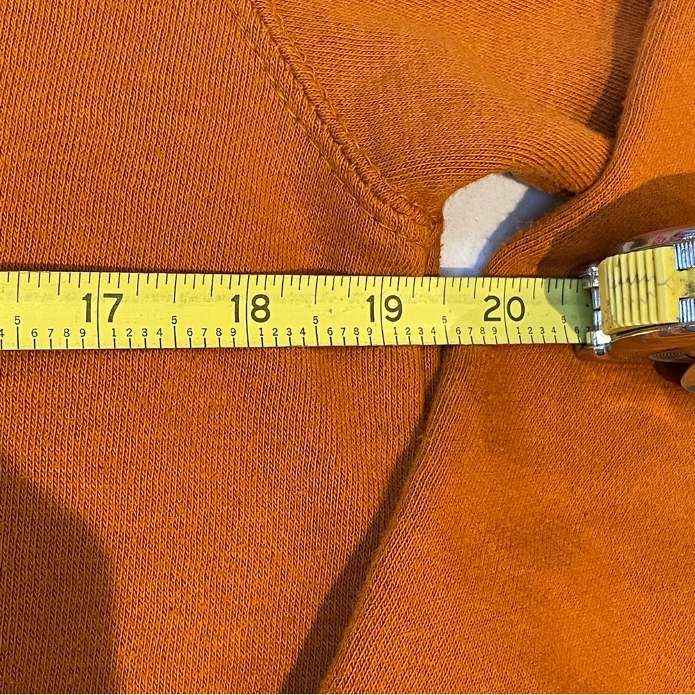 "New York Popular" super soft Gold Crewneck Sweatshirt with Red Hanalei size S - Picture 6 of 11